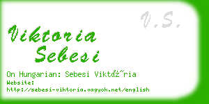 viktoria sebesi business card